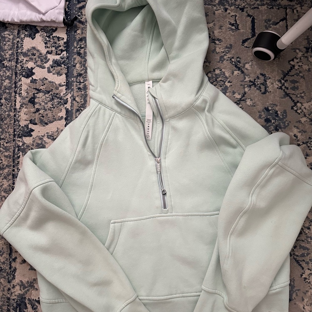 Pastel Green Scuba Hoodie